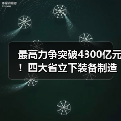 最高力争突破4300亿元！四大省立下装备制造业flag