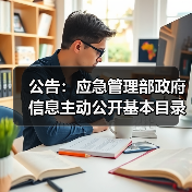 公告：应急管理部政府信息主动公开基本目录（图2）