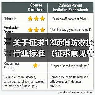 关于征求13项消防救援行业标准 (征求意见稿)意见的函(图4) 关于征求13项消防救援行业标准 (征求意见稿)意见的函(图4)