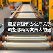应急管理部办公厅关于 调整部新闻发言人的通知(图1) 应急管理部办公厅关于 调整部新闻发言人的通知(图1)