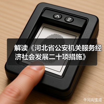 解读《河北省公安机关服务经济社会发展二十项措施》(图2) 解读《河北省公安机关服务经济社会发展二十项措施》(图2)