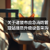 关于诸暨市应急消防管理站提质升级设备采购项目的公开招标公告(图2) 关于诸暨市应急消防管理站提质升级设备采购项目的公开招标公告(图2)
