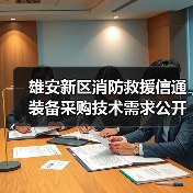 雄安新区消防救援信通装备采购技术需求公开征求意见公告(图2) 雄安新区消防救援信通装备采购技术需求公开征求意见公告(图2)