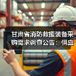 甘肃省消防救援装备采购需求调查公告:供应商资料提交指南(图3) 甘肃省消防救援装备采购需求调查公告:供应商资料提交指南(图3)