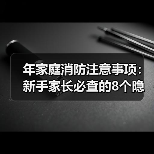 年家庭消防注意事项：新手家长必查的8个隐患角落