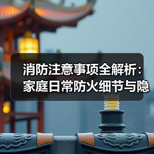 消防注意事项全解析：家庭日常防火细节与隐患排查