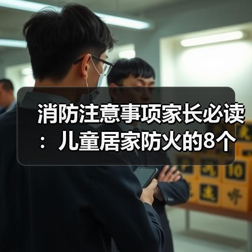 消防注意事项家长必读：儿童居家防火的8个关键细节